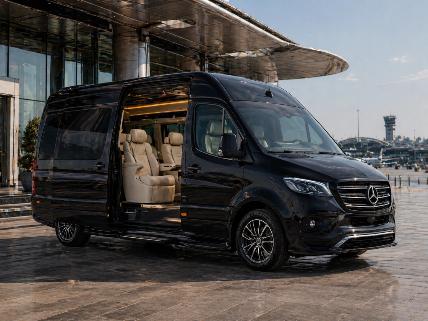 İstanbul şoförlü Mercedes Sprinter VIP minibüs kiralama – VipCar Rentals